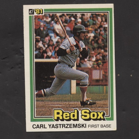 1981 DONRUSS BASEBALL CARL YASTRZEMSKI BOSTON RED SOX NO CREASES - Picture 1 of 1